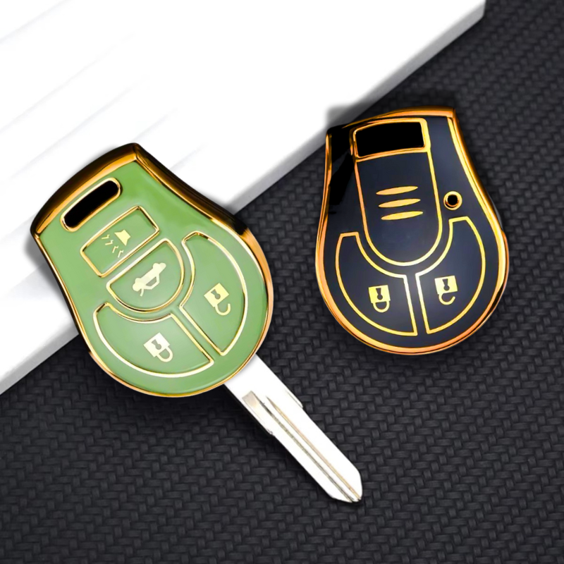 Funda para Nissan Juke, Micra, Qashqai, March, Rogue, Maxima, Terrano, Cube, Pathfinder, Altima, Sentra, Tiida (4 botones)