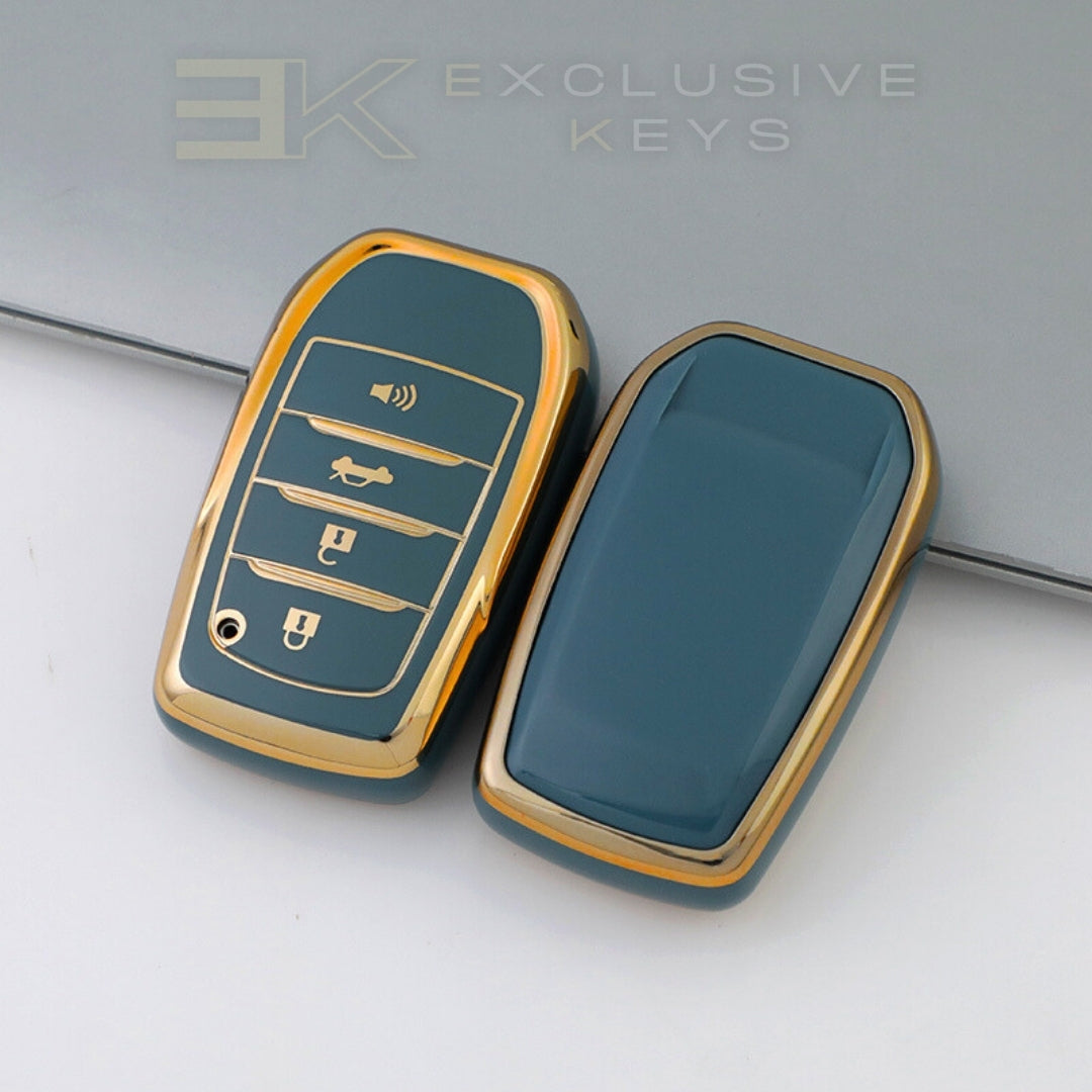 Funda para llave inteligente Toyota – 4 botones (maletero + alarma)
