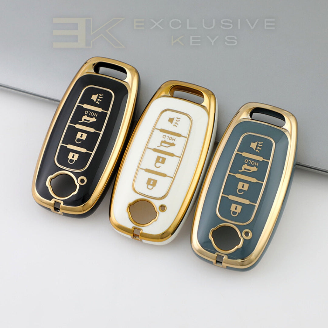Funda para llave inteligente Nissan – 4 botones (Apertura de maletero – HOLD)