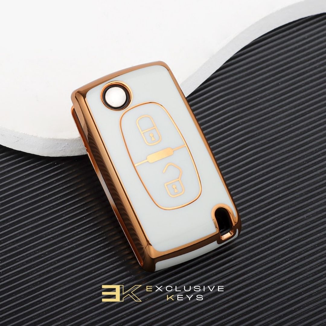 Funda para Peugeot 107, 207, 307, 308, 407, 607, 3008, 5008 (2 Botones)