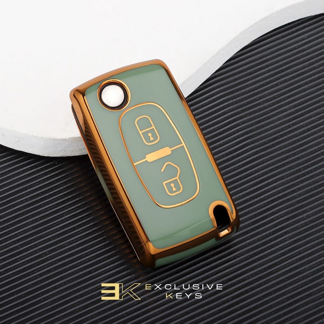 Funda para Peugeot 107, 207, 307, 308, 407, 607, 3008, 5008 (2 Botones)