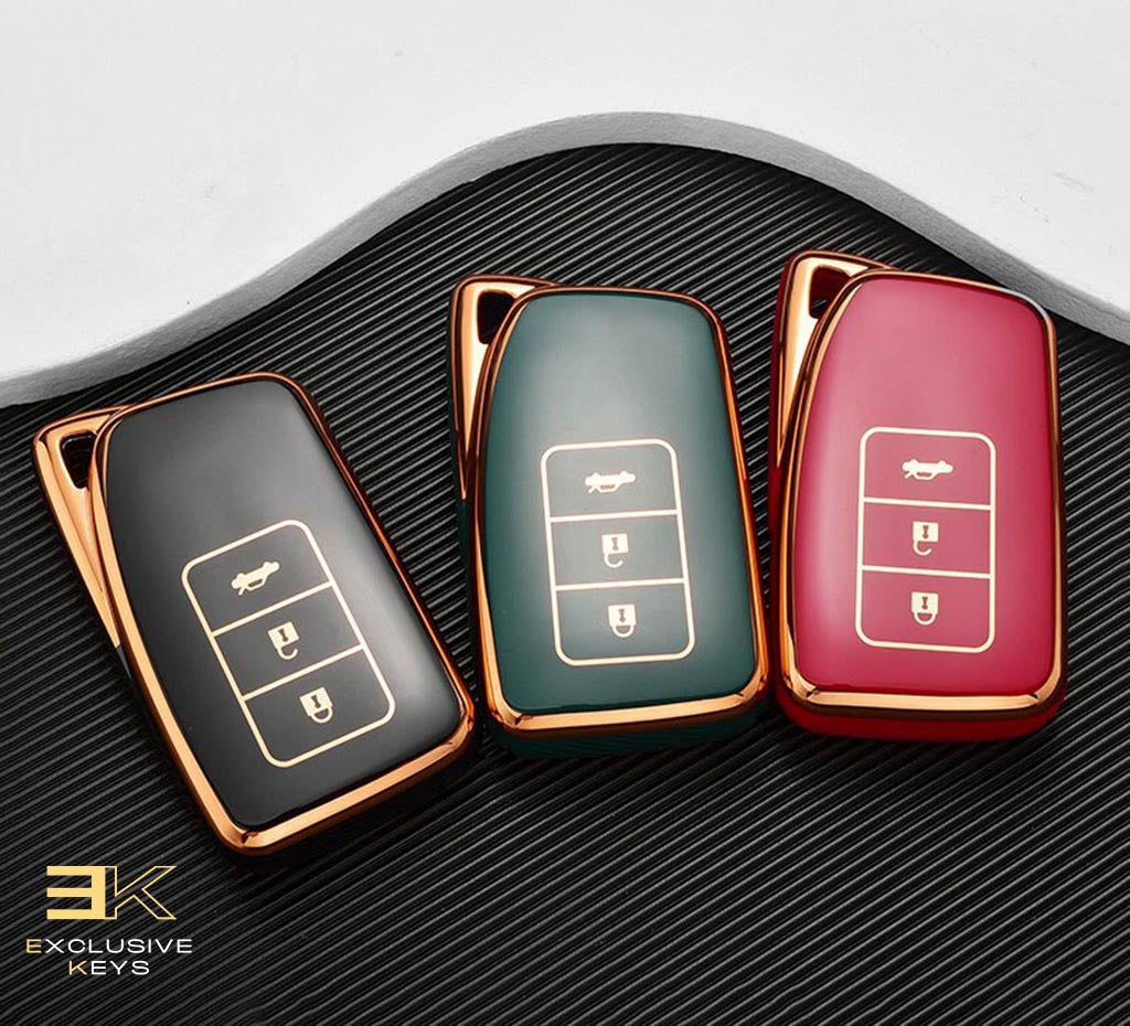Funda para Lexus NX, GS, RX, IS, ES, GX, LX, RC, 200, 250, 350, LS, 450H, 300H (3 botones)