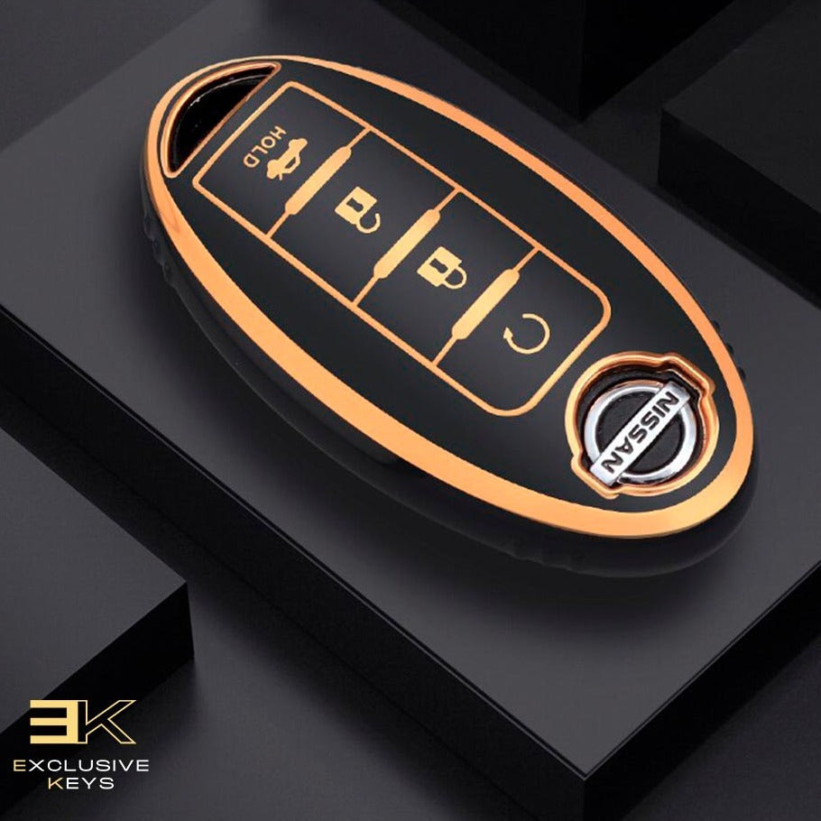 Funda para Nissan Qashqai, X-Trail, T31, T32, Juke, J10, J11 Tiida, Altima, Pathfinder (4 Botones)