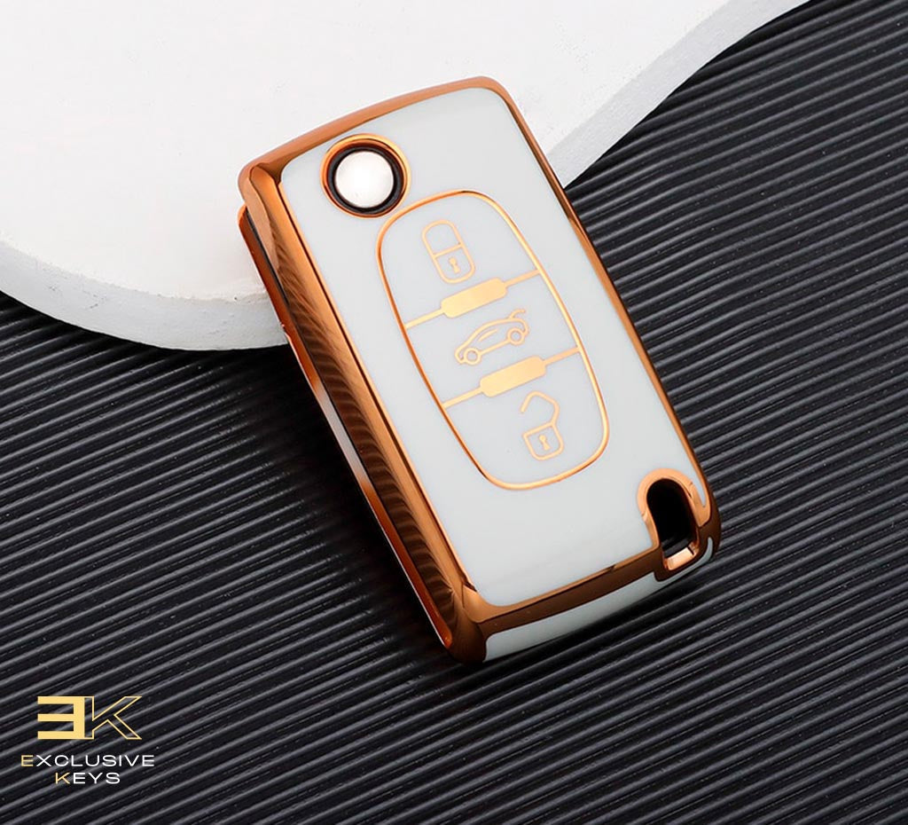 Funda para Peugeot 107, 207, 307, 308, 407, 607, 3008, 5008 (2 Botones)