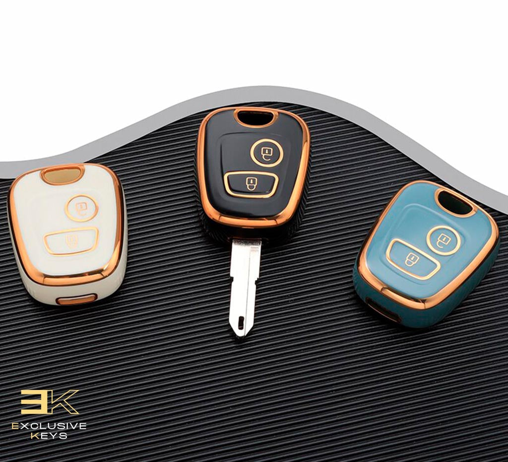Funda para Peugeot 106, 107, 206, 207, 306, 307, 406, 407 (2 botones)