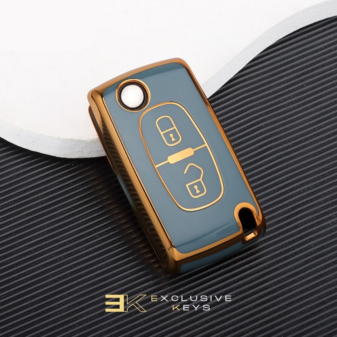Funda para Peugeot 107, 207, 307, 308, 407, 607, 3008, 5008 (2 Botones)