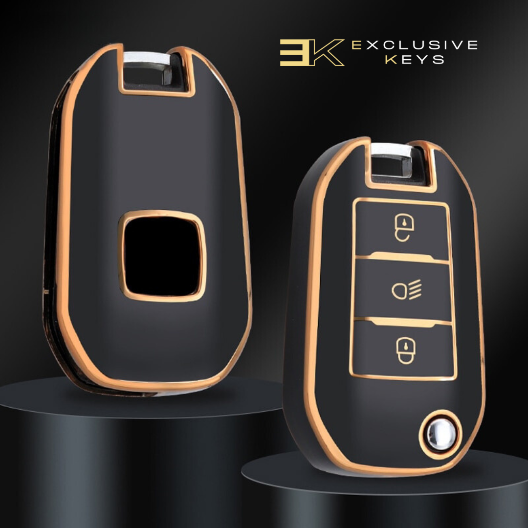 Funda para Peugeot 208, 3008, 308, 508, 408, 2008, 307, 4008 (botón de luces)