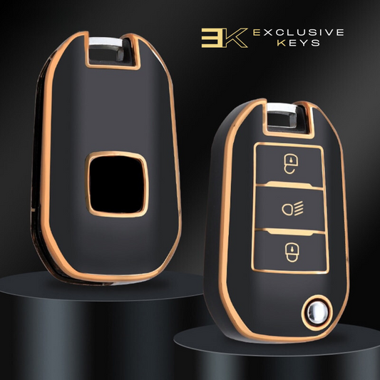 Funda para Peugeot 208, 3008, 308, 508, 408, 2008, 307, 4008 (botón de luces)