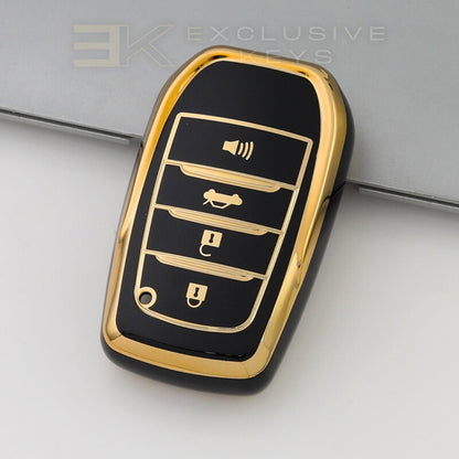 Funda para llave inteligente Toyota – 4 botones (maletero + alarma)