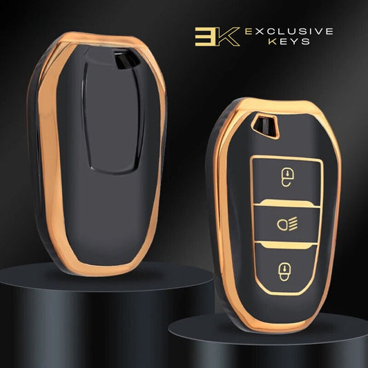 Funda para Peugeot 208, 308, 408, 508, 2008, 3008, 4008, 5008 (botón de luces)