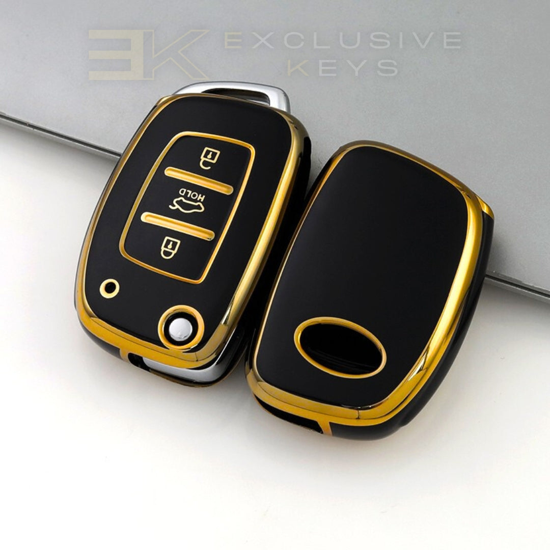 Funda para llave Hyundai – 3 botones (Maletero HOLD – Botón central)