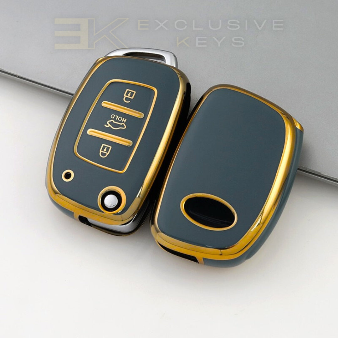 Funda para llave Hyundai – 3 botones (Maletero HOLD – Botón central)