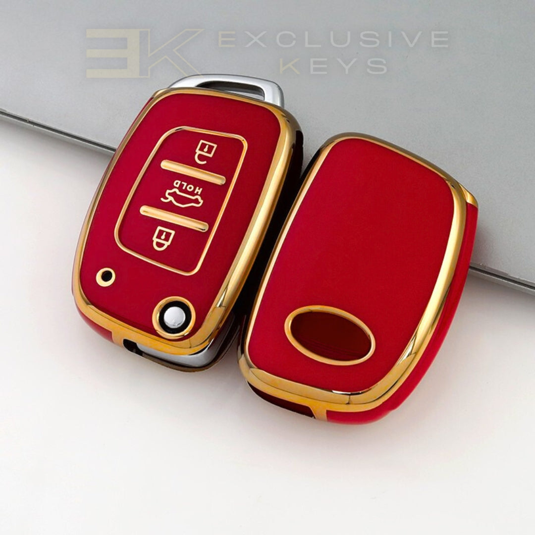 Funda para llave Hyundai – 3 botones (Maletero HOLD – Botón central)
