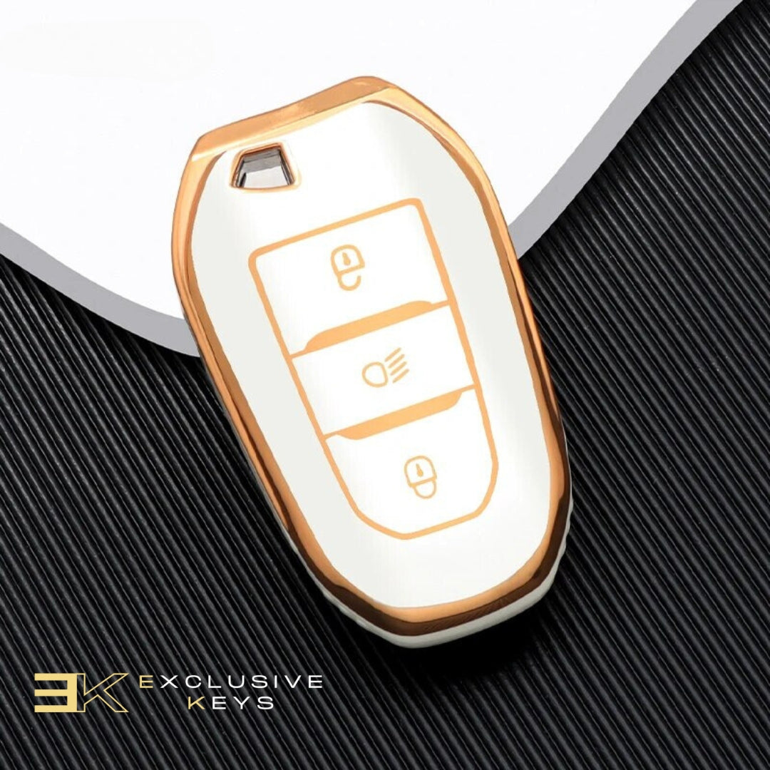 Funda para Peugeot 208, 308, 408, 508, 2008, 3008, 4008, 5008 (botón de luces)