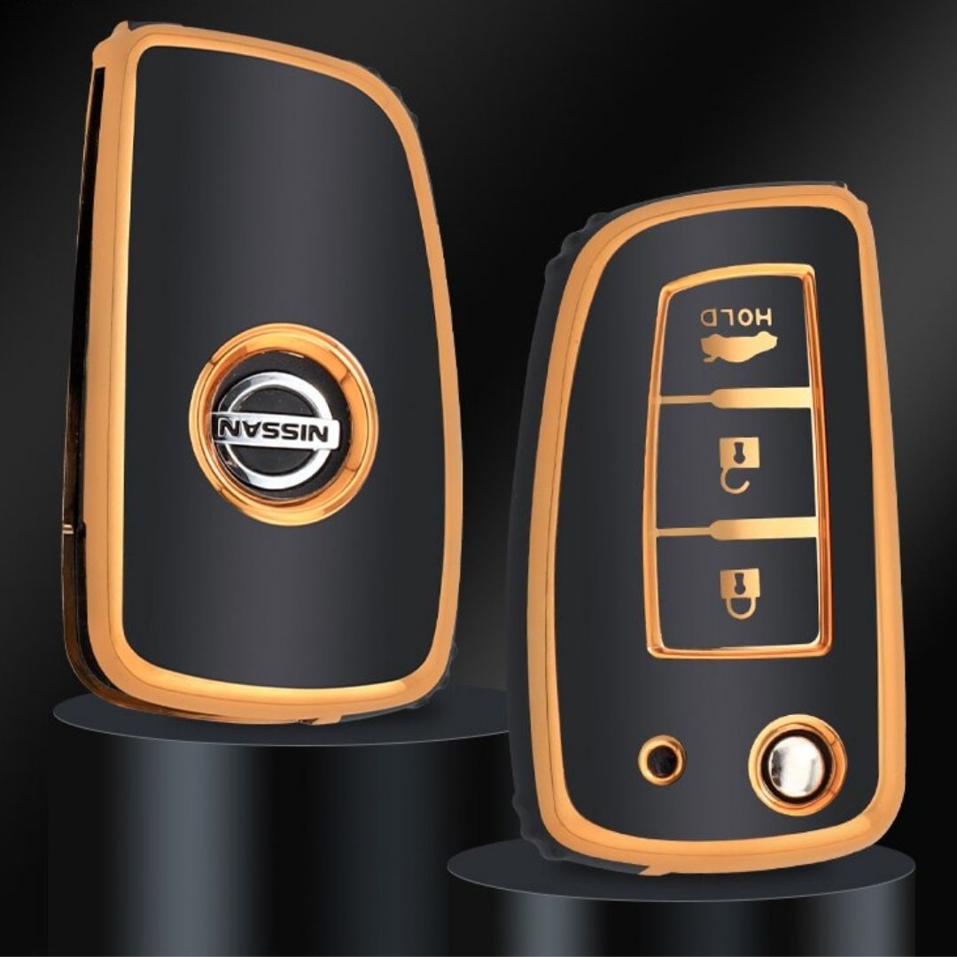 Funda para Nissan Qashqai, X-Trail, Juke, J11, Murano, Tiida, Altima, Maxima, Livina, Nismo (3 Botones)
