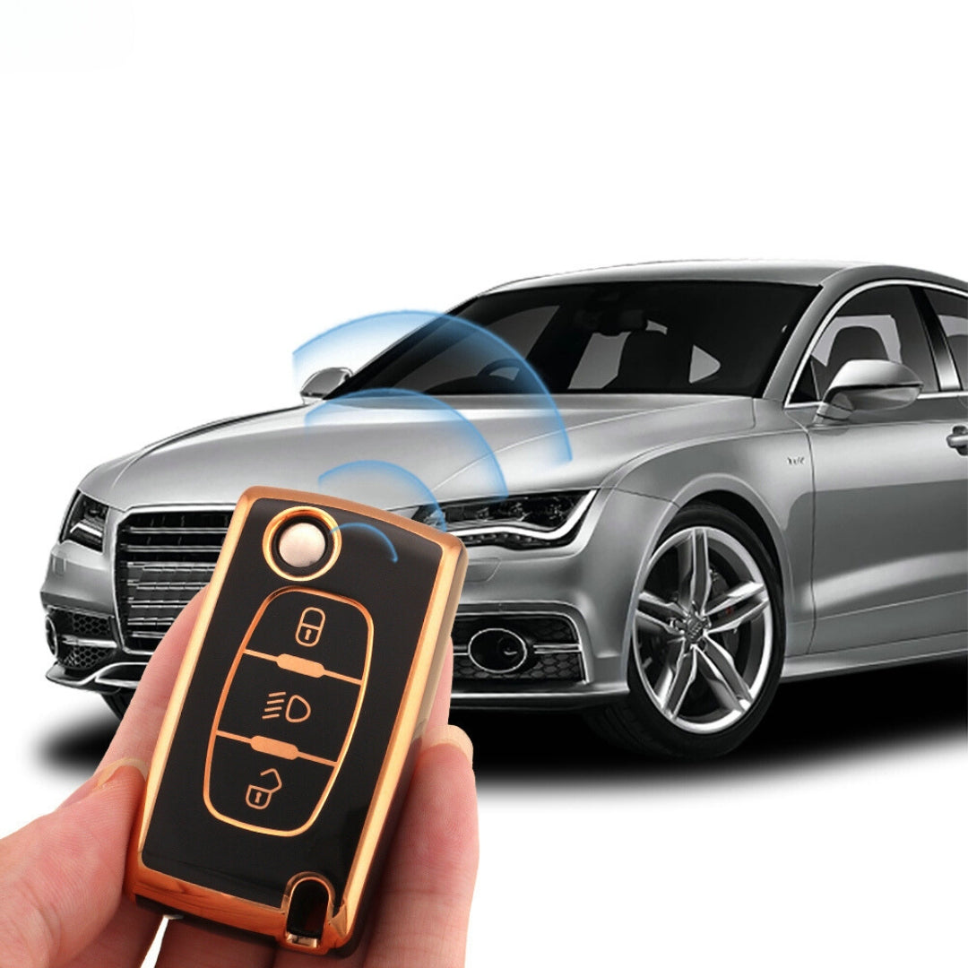 Funda para Peugeot 107, 207, 307, 308, 407, 607, 3008, 5008 (botón de luces)