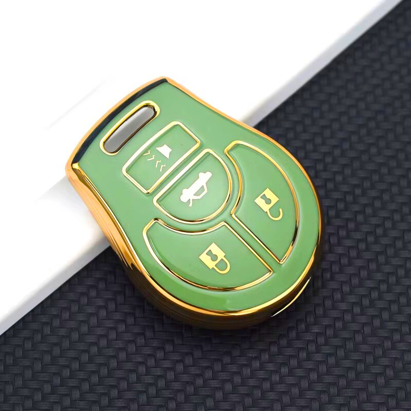 Funda para Nissan Juke, Micra, Qashqai, March, Rogue, Maxima, Terrano, Cube, Pathfinder, Altima, Sentra, Tiida (4 botones)