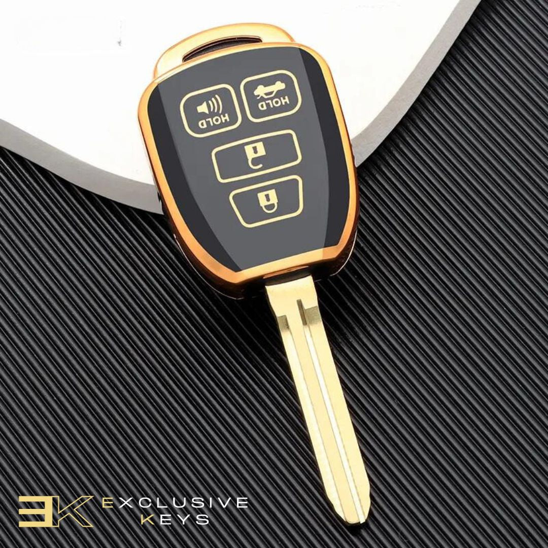 Funda para  Toyota Prius, Corolla, Yaris, Avensis, Camry y RAV4 (4 Botones) (2012, 2013, 2014, 2015, 2016, 2017, 2018)