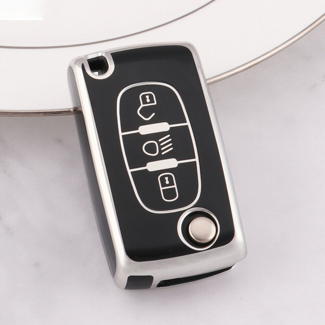 Funda para Peugeot 107, 207, 307, 308, 407, 607, 3008, 5008 (botón de luces)
