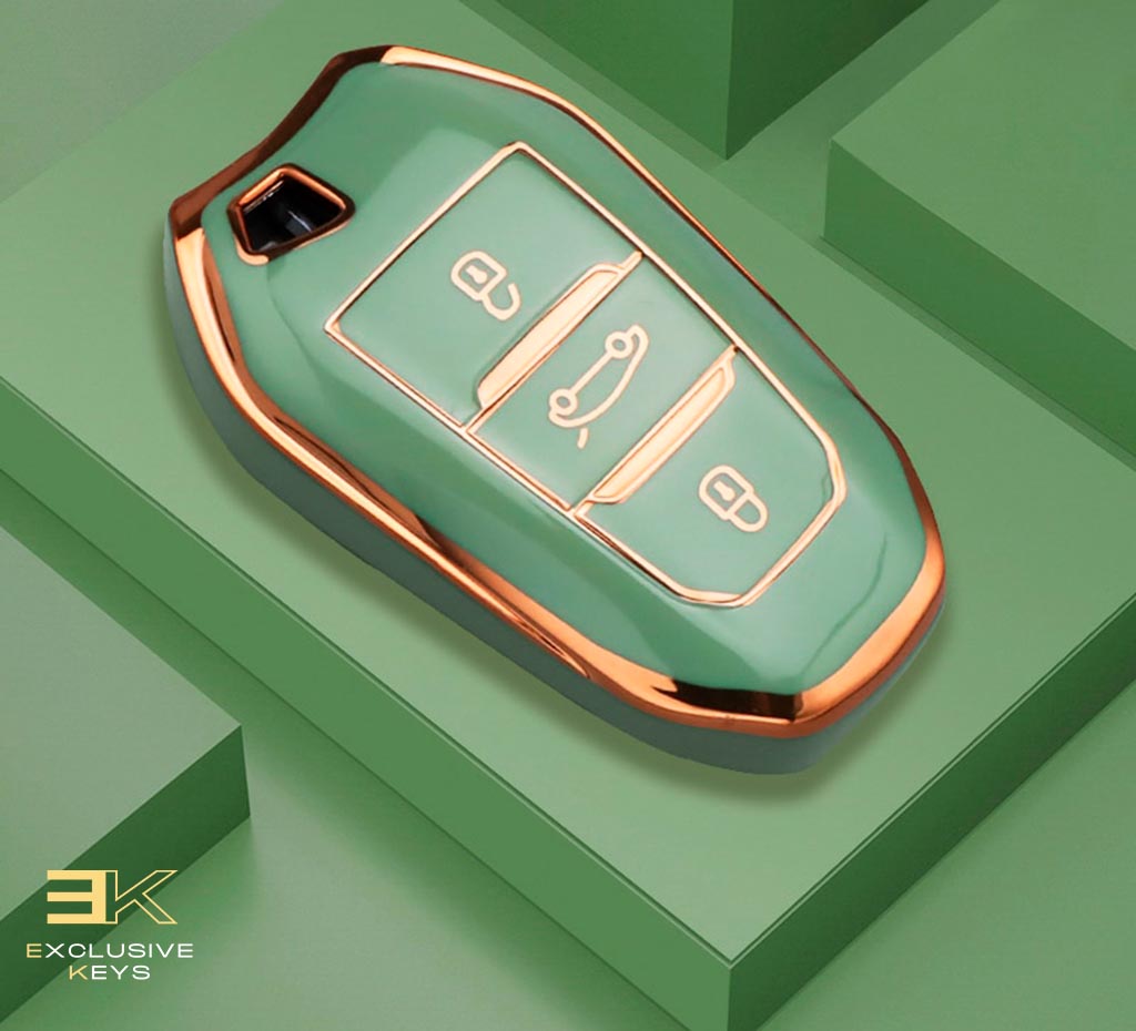 Funda para Peugeot 208, 308, 408, 508, 2008, 3008, 4008, 5008 (botón de maletero)