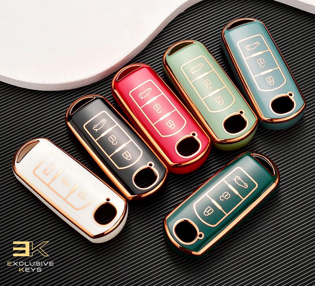 Funda para Mazda 2, 3, 5, 6, BL, BM, GJ, Atenza, Axela, Demio, CX-3, CX3, CX-5, CX5, CX7, CX-9, CX8 (3 Botones)