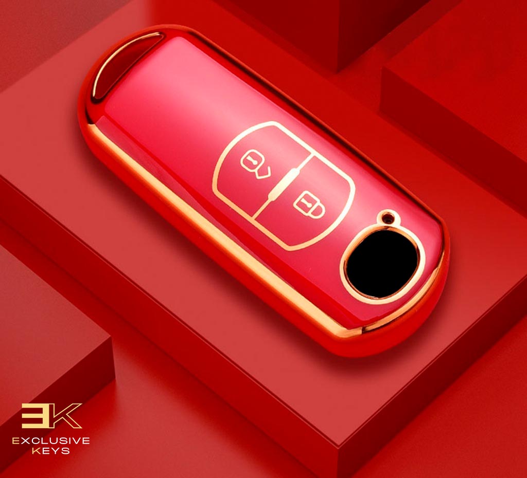 Funda para Mazda 2, 3, 5, 6, BL, BM, GJ, Atenza, Axela, Demio, CX-3, CX3, CX-5, CX5, CX7, CX-9, CX8 (2 Botones)