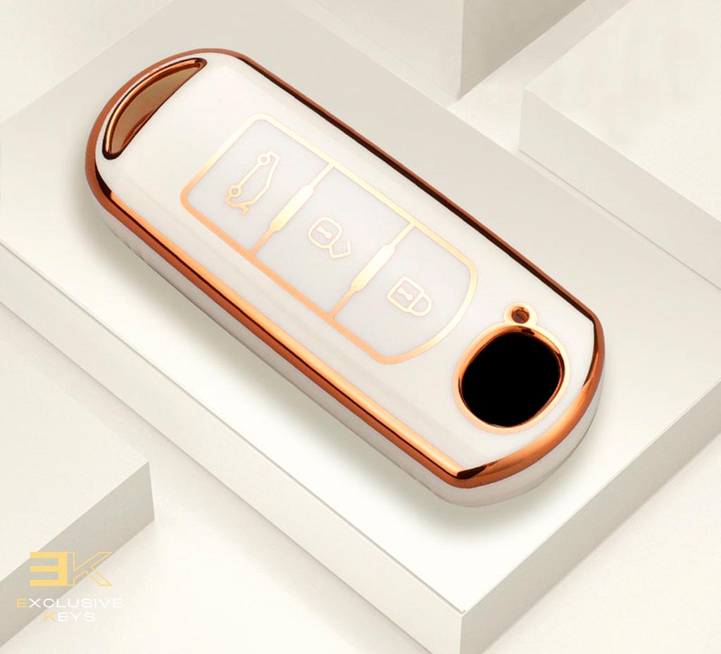 Funda para Mazda 2, 3, 5, 6, BL, BM, GJ, Atenza, Axela, Demio, CX-3, CX3, CX-5, CX5, CX7, CX-9, CX8 (3 Botones)