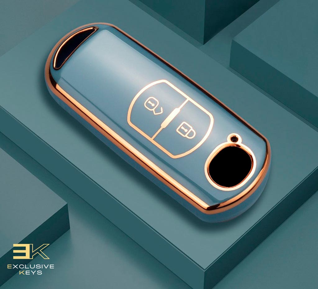 Funda para Mazda 2, 3, 5, 6, BL, BM, GJ, Atenza, Axela, Demio, CX-3, CX3, CX-5, CX5, CX7, CX-9, CX8 (2 Botones)