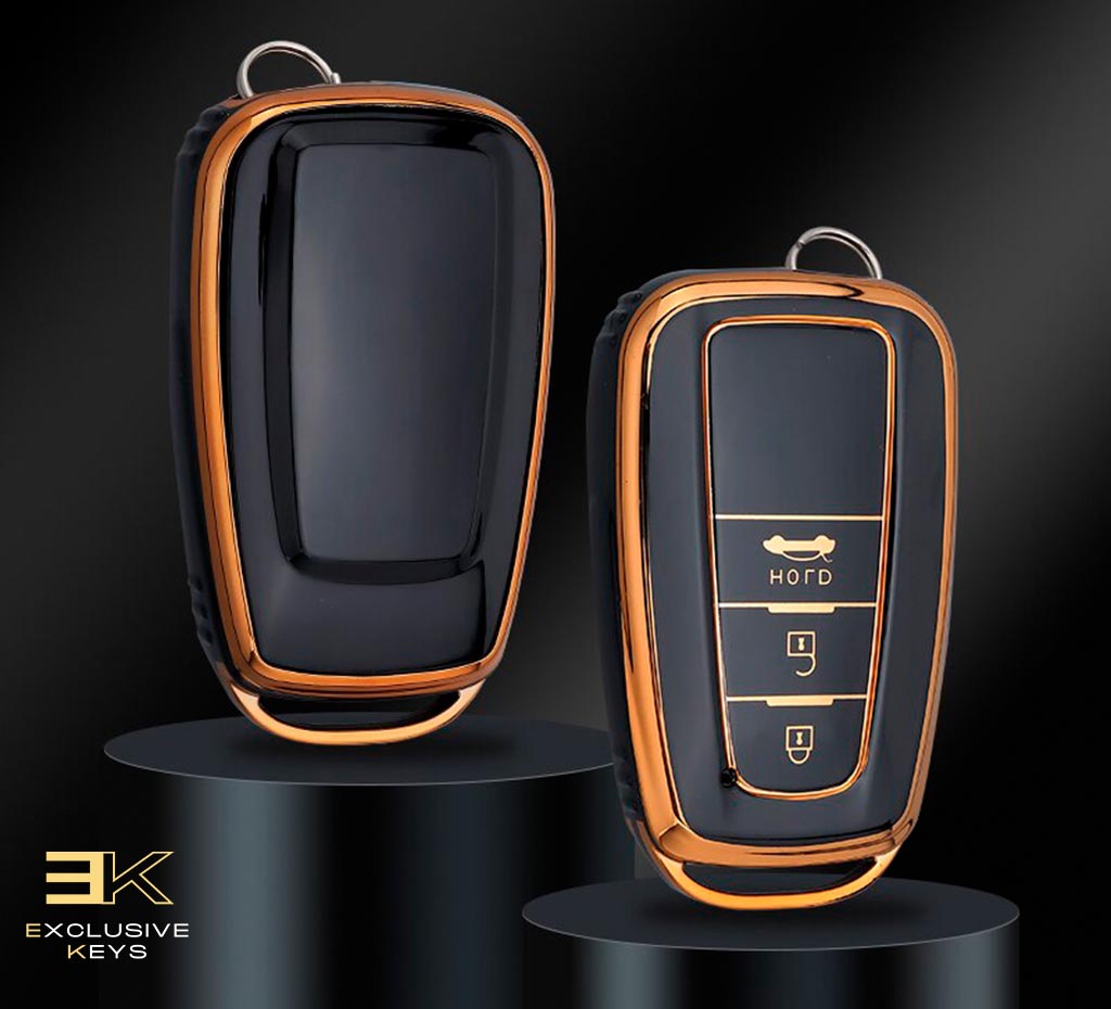 Funda para Toyota Corolla, Prius, Camry, CHR, C-HR, RAV4, Altis, Land Cruiser y Prado (3 Botones)