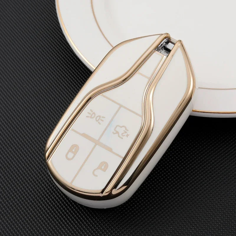 Funda para llave de coche para Maserati Levante Ghibli Quattroporte GT Granturismo GranCabrio TPU cubierta Fob Protector Accesorios