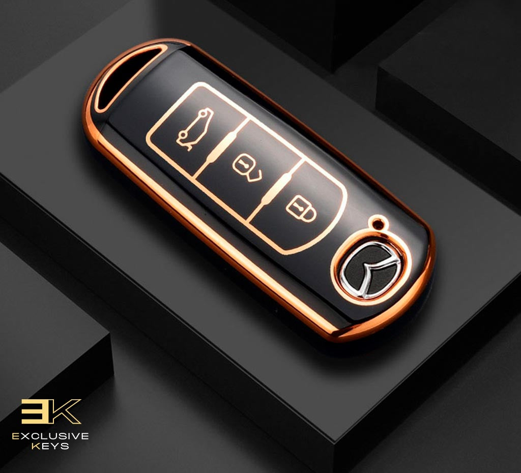 Funda para Mazda 2, 3, 5, 6, BL, BM, GJ, Atenza, Axela, Demio, CX-3, CX3, CX-5, CX5, CX7, CX-9, CX8 (3 Botones)