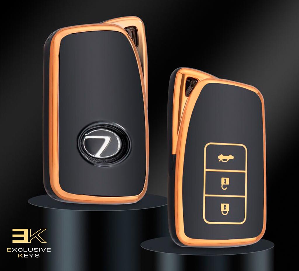 Funda para Lexus NX, GS, RX, IS, ES, GX, LX, RC, 200, 250, 350, LS, 450H, 300H (3 botones)