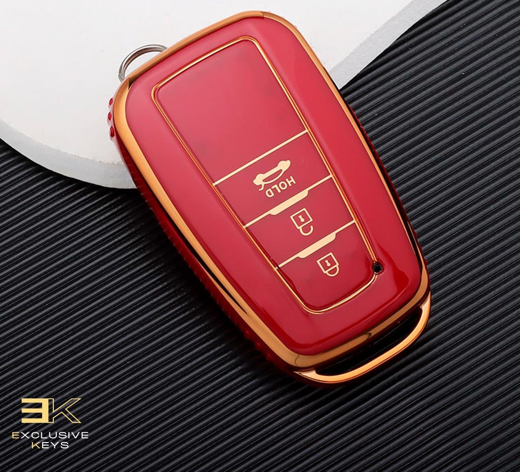 Funda para Toyota Corolla, Prius, Camry, CHR, C-HR, RAV4, Altis, Land Cruiser y Prado (3 Botones)