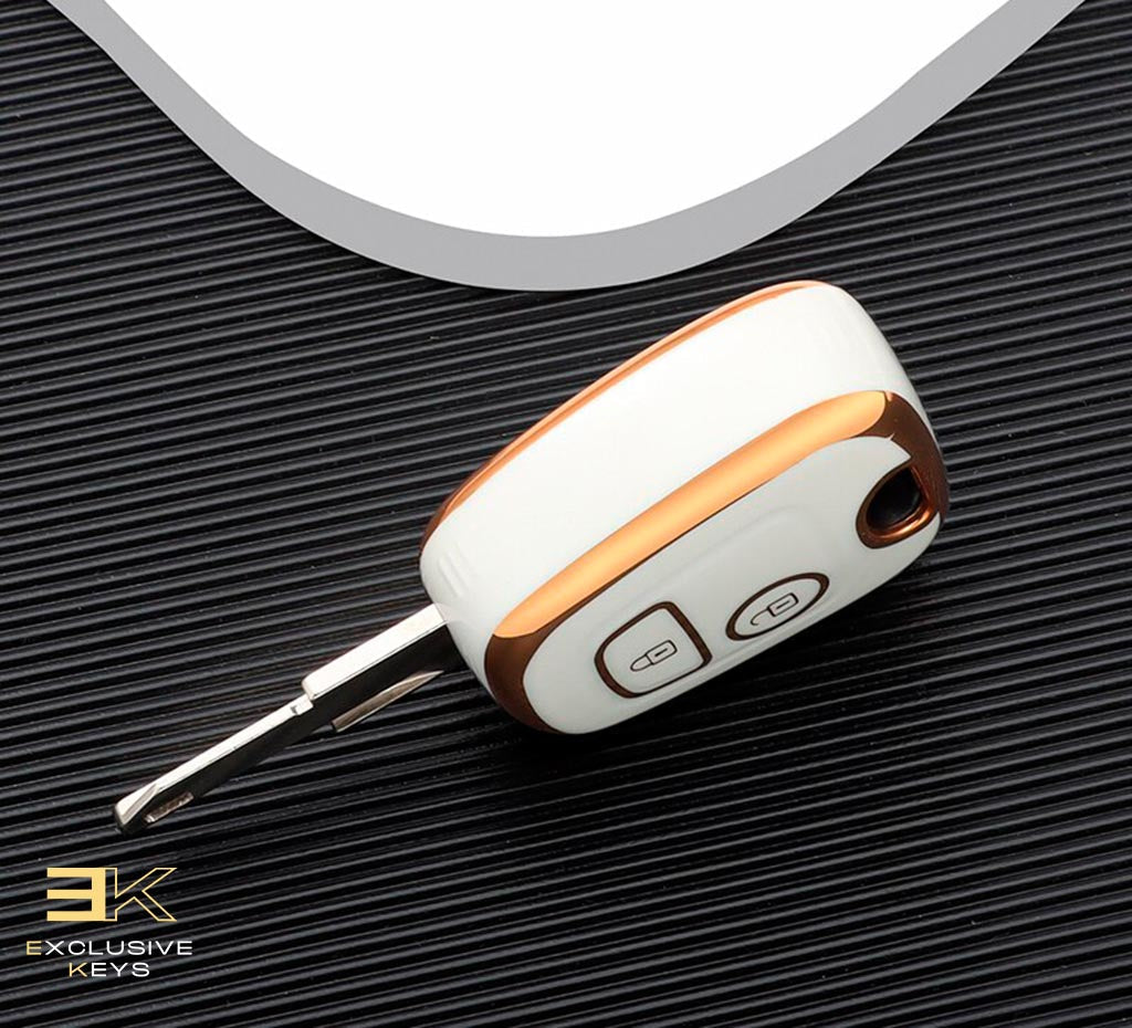 Funda para Peugeot 106, 107, 206, 207, 306, 307, 406, 407 (2 botones)