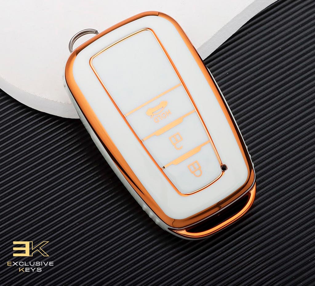 Funda para Toyota Corolla, Prius, Camry, CHR, C-HR, RAV4, Altis, Land Cruiser y Prado (3 Botones)