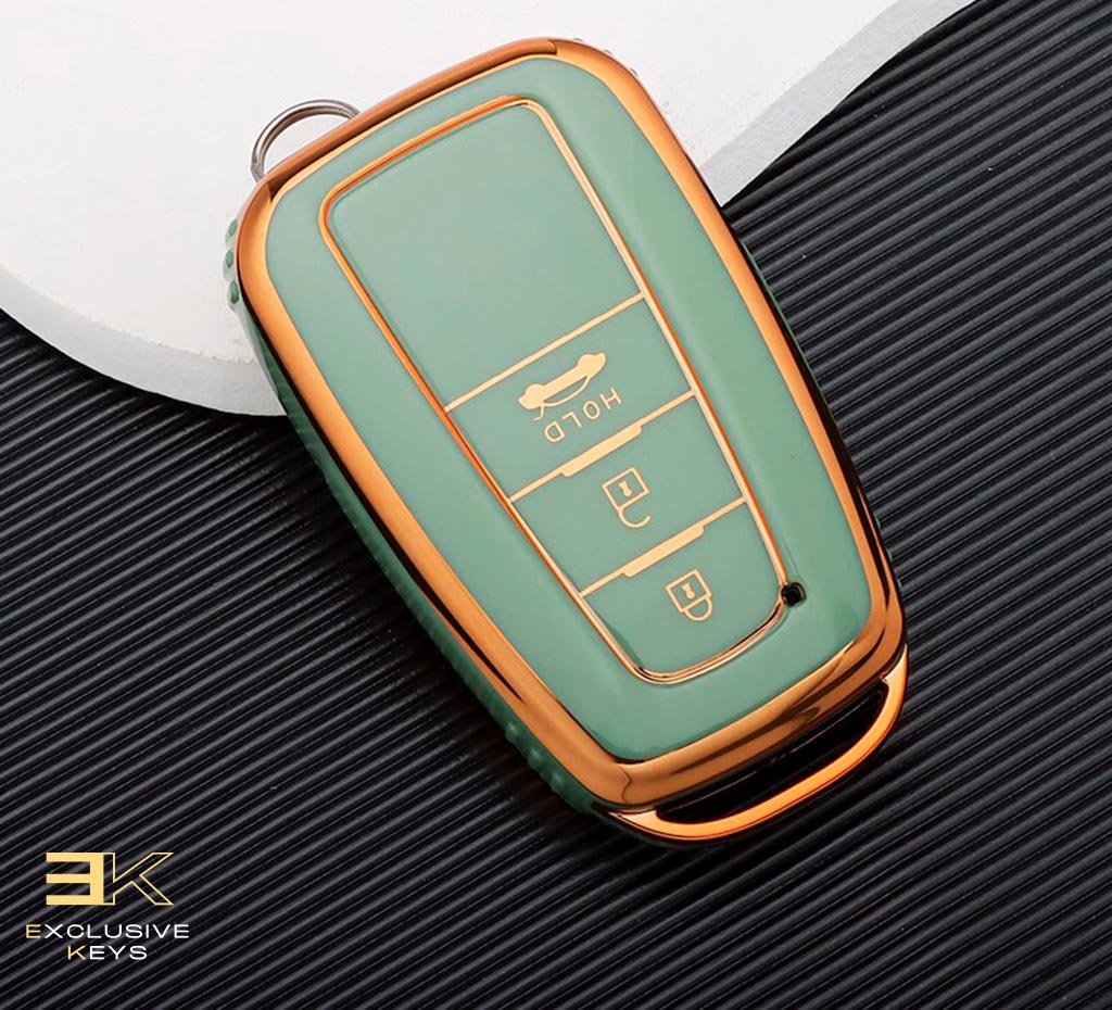 Funda para Toyota Corolla, Prius, Camry, CHR, C-HR, RAV4, Altis, Land Cruiser y Prado (3 Botones)