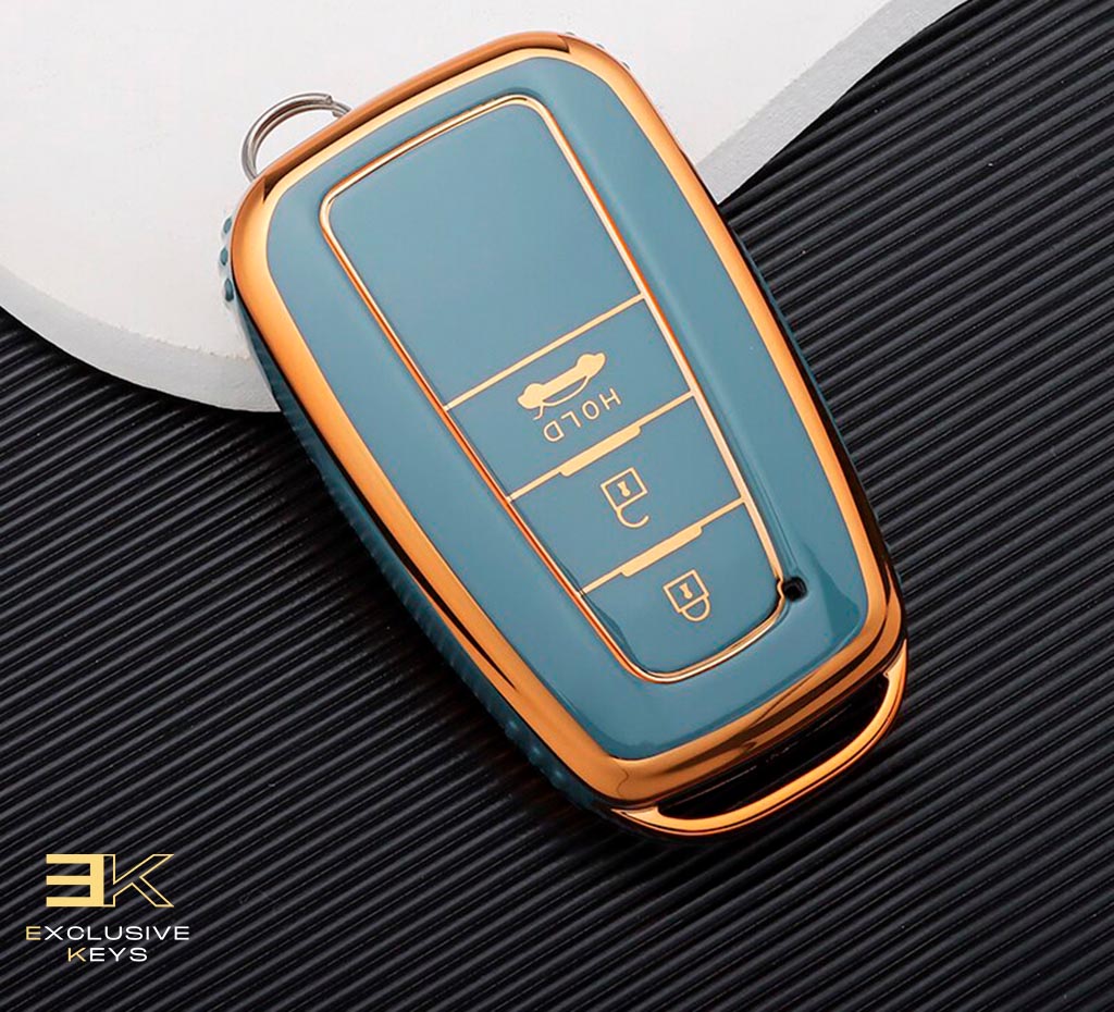 Funda para Toyota Corolla, Prius, Camry, CHR, C-HR, RAV4, Altis, Land Cruiser y Prado (3 Botones)