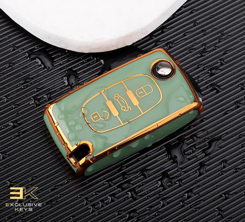 Funda para Peugeot 107, 207, 307, 308, 407, 607, 3008, 5008 (2 Botones)